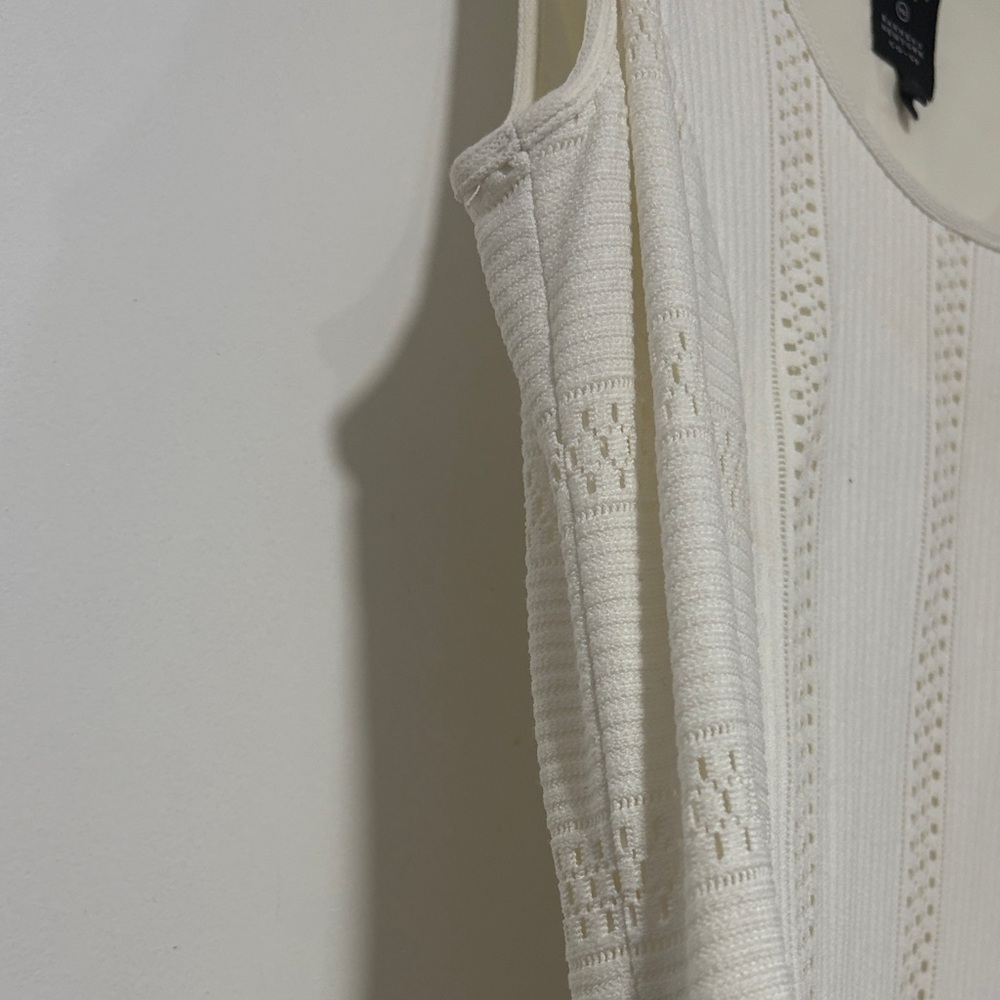 rag & bone Cream Textured Mini Dress - Picture 4 of 7